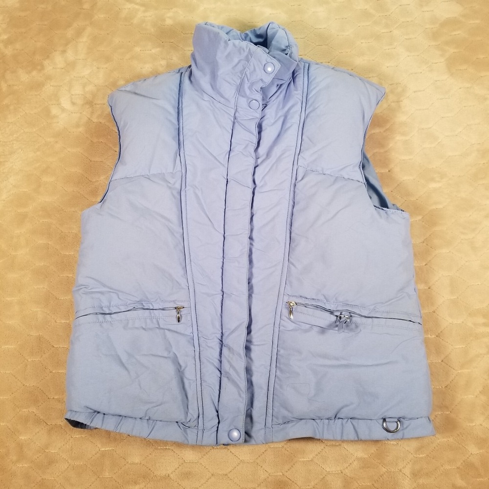 VTG Black Bear Women's Goose Down Vest Sz Medium See Pics